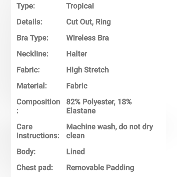 Tropical Ring Linked Halter One Piece Swimsuit - Picture 8 of 10